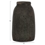 ΔΙΑΚΟΣΜΗΤΙΚA ΒΑΖA ΑΠΟ TERRACOTTA ΑΝΘΡΑΚΙ HM7711 - Image 3