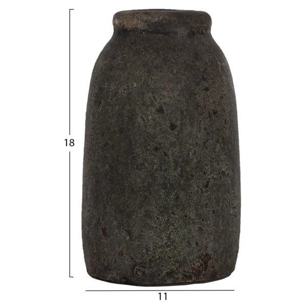 ΔΙΑΚΟΣΜΗΤΙΚA ΒΑΖA ΑΠΟ TERRACOTTA ΑΝΘΡΑΚΙ HM7711 - Image 3