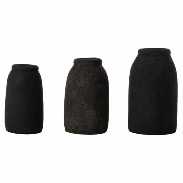 ΔΙΑΚΟΣΜΗΤΙΚA ΒΑΖA ΑΠΟ TERRACOTTA ΑΝΘΡΑΚΙ HM7711 - Image 5