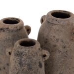 ΔΙΑΚΟΣΜΗΤΙΚA ΣΕΤ 3ΤΜΧ ΒΑΖA ΑΠΟ TERRACOTTA ΓΚΡΙ HM7710.11 Φ12Χ22Υ εκ - Image 6