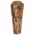 ΔΙΑΚΟΣΜΗΤΙΚΟ ΒΑΖΟ ΔΑΠΕΔΟΥ ZENIA HM7921 ΑΠΟ ΚΟΜΜΑΤΙΑ ΑΝΑΚΥΚΛΩΜΕΝΟΥ ΞΥΛΟΥ TEAK ΣΕ ΦΥΣΙΚΟ Φ50x120Υ εκ. - Image 3