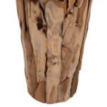 ΔΙΑΚΟΣΜΗΤΙΚΟ ΒΑΖΟ ΔΑΠΕΔΟΥ ZENIA HM7921 ΑΠΟ ΚΟΜΜΑΤΙΑ ΑΝΑΚΥΚΛΩΜΕΝΟΥ ΞΥΛΟΥ TEAK ΣΕ ΦΥΣΙΚΟ Φ50x120Υ εκ. - Image 6