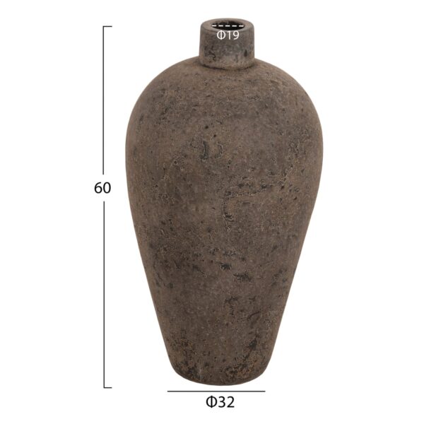 ΔΙΑΚΟΣΜΗΤΙΚΟ ΒΑΖΟ ΔΑΠΕΔΟΥ ZATI HM7929 ΤΕΡΑΚΟΤΑ ΣΕ ΓΚΡΙ ΑΠΟΧΡΩΣΗ Φ32x60Y εκ. - Image 2