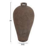 ΔΙΑΚΟΣΜΗΤΙΚΟ ΒΑΖΟ ΔΑΠΕΔΟΥ ZATI HM7930 ΤΕΡΑΚΟΤΑ ΣΕ ΓΚΡΙ ΑΠΟΧΡΩΣΗ Φ40x80Υ εκ. - Image 2