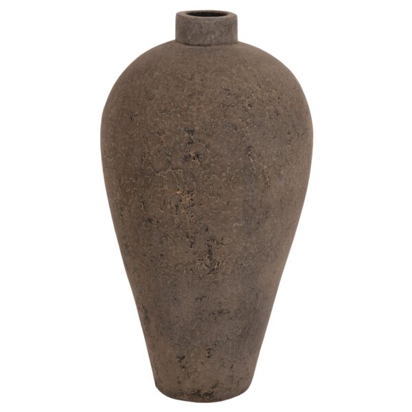 ΔΙΑΚΟΣΜΗΤΙΚΟ ΒΑΖΟ ΔΑΠΕΔΟΥ ZATI HM7930 ΤΕΡΑΚΟΤΑ ΣΕ ΓΚΡΙ ΑΠΟΧΡΩΣΗ Φ40x80Υ εκ. - Image 3