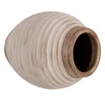 ΔΙΑΚΟΣΜΗΤΙΚΟ ΒΑΖΟ ΔΑΠΕΔΟΥ PYDNA HM7932 ΤΕΡΑΚΟΤΑ ΣΕ ANTIQUE ΛΕΥΚΟ ΜΠΕΖ ΧΡΩΜΑ Φ28x35Yεκ. - Image 4