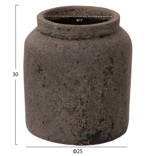 ΔΙΑΚΟΣΜΗΤΙΚΟ ΒΑΖΟ HM4194 ΤΕΡΑΚΟΤΑ ΣΕ ΑΝΘΡΑΚΙ ΑΠΟΧΡΩΣΗ Φ25x30Υεκ. - Image 2