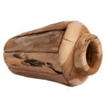 ΔΙΑΚΟΣΜΗΤΙΚΟ ΒΑΖΟ HM7917 ΑΠΟ ΚΟΜΜΑΤΙΑ ΑΝΑΚΥΚΛΩΜΕΝΟΥ ΞΥΛΟΥ TEAK ΣΕ ΦΥΣΙΚΟ Φ15x30Y εκ. - Image 4