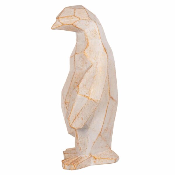 ΔΙΑΚΟΣΜΗΤΙΚΟ ΔΑΠΕΔΟΥ PENGUIN HM7915 GRC ΣΕ ΛΕΥΚΗ ΠΑΤΙΝΑ ΜΕ ΧΡΥΣΕΣ ΛΕΠΤΟΜΕΡΕΙΕΣ 30x20x60Υεκ. - Image 4