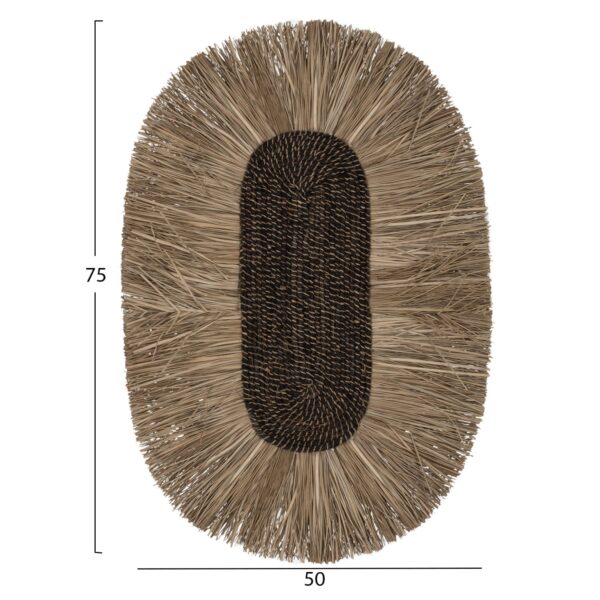 ΔΙΑΚΟΣΜΗΤΙΚΟ ΤΟΙΧΟΥ ΟΒΑΛ ΑΠΟ GRASS ΚΑΙ ΙΝΕΣ ΑΜΠΑΚΑ ΣΕ ΧΡΩΜΑ ΦΥΣΙΚΟ 50x5x75Yεκ.HM7794 - Image 2