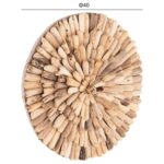 ΔΙΑΚΟΣΜΗΤΙΚΟ ΤΟΙΧΟΥ ΣΤΡΟΓΓΥΛΟ CHIIKI HM4297 DRIFTWOOD ΣΕ ΦΥΣΙΚΟ Φ40 εκ. - Image 2
