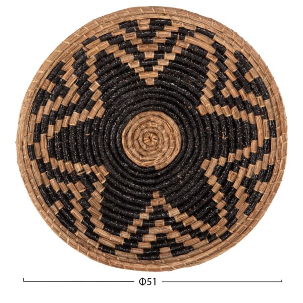 ΔΙΑΚΟΣΜΗΤΙΚΟ ΤΟΙΧΟΥ ΣΤΡΟΓΓΥΛΟ HM7863 MENDONG GRASS ΣΕ ΦΥΣΙΚΟ & ΜΑΥΡΟ Φ51x6Βεκ. - Image 2