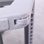 SUMMER K/D Ξαπλώστρα Αλουμίνιο Ανθρακί, PP Άσπρο - Textilene Γκρι 69/58x196x31cm - Image 3