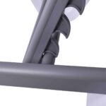 SUMMER K/D Ξαπλώστρα με μπράτσα Αλουμίνιο Ανθρακί, PP Άσπρο - Textilene Γκρι 69/58x196x31cm - Image 4