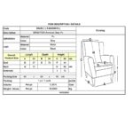 BRIGHTON Πολυθρόνα Σαλονιού - Καθιστικού, Pu Γκρι 90x84x89cm - Image 4