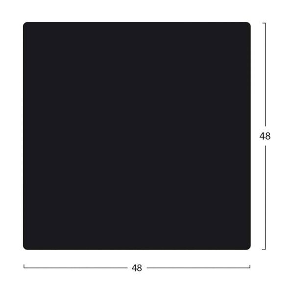ΕΠΙΦΑΝΕΙΑ ΤΡΑΠΕΖΙΟΥ COMPACT HPL 48X48 ΜΑΥΡΟ ΜΑΤ HM5160.63 - Image 2