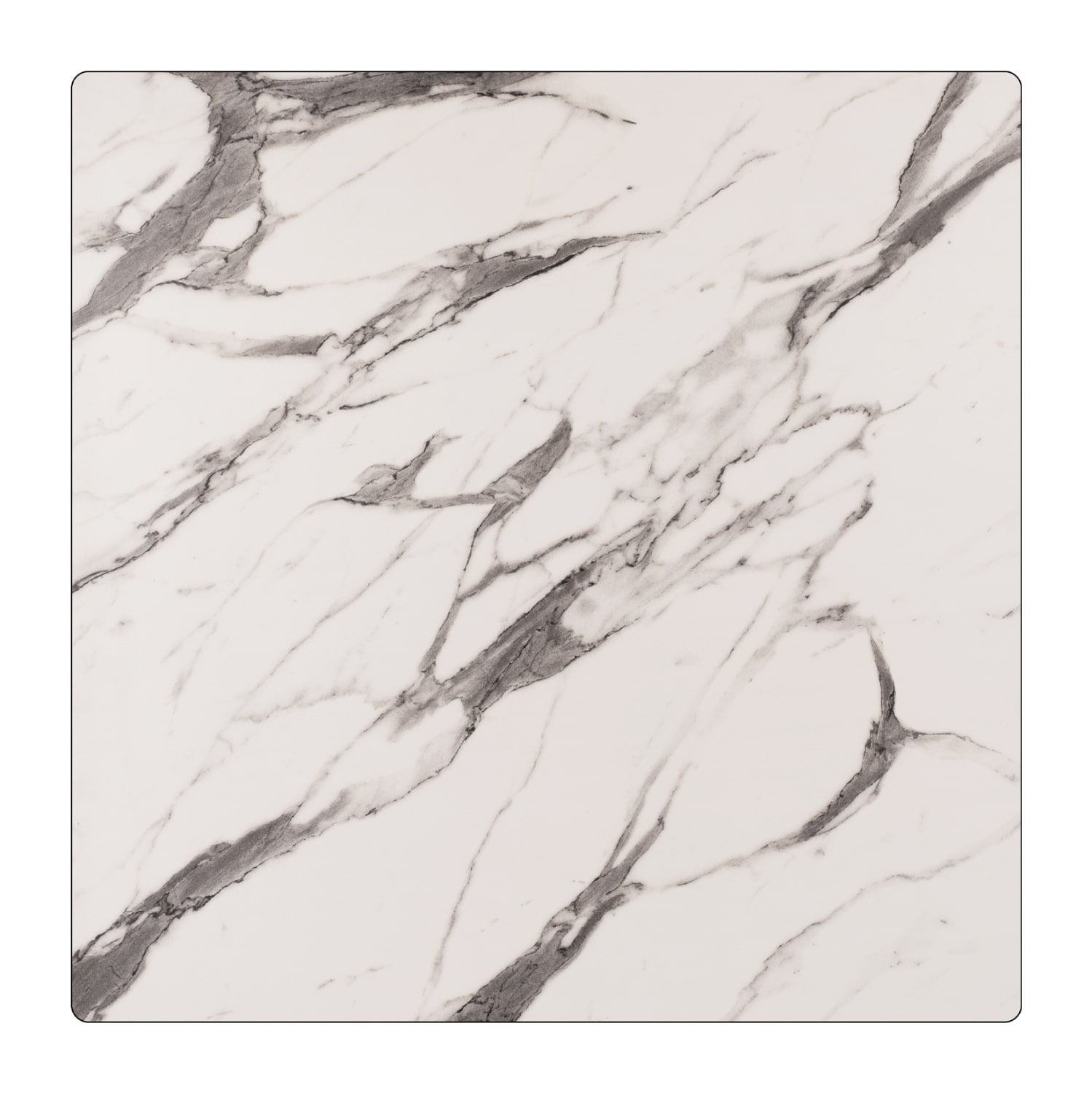 HM5839.11 ΕΠΙΦΑΝΕΙΑ ΤΡΑΠΕΖΙΟΥ HPL HM5839.11 MARBLE WHITE-GREY 80x80 εκ. ΠΑΧΟΥΣ 12mm. - Image 1