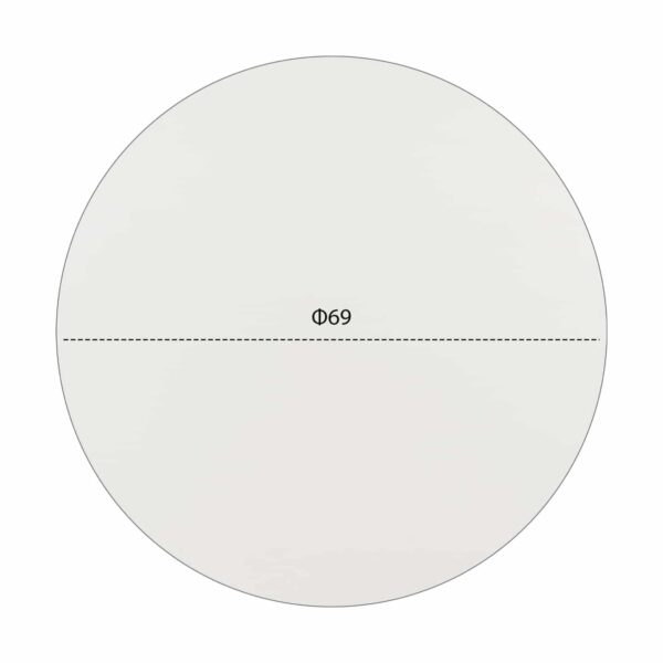 ΕΠΙΦΑΝΕΙΑ ΤΡΑΠΕΖΙΟΥ HPL HM5842.02 ΛΕΥΚΗ Φ69 εκ. ΠΑΧΟΥΣ 12mm. - Image 2