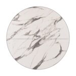 ΕΠΙΦΑΝΕΙΑ ΤΡΑΠΕΖΙΟΥ HPL HM5842.11 MARBLE WHITE-GREY Φ69 εκ. ΠΑΧΟΥΣ 12mm. - Image 2