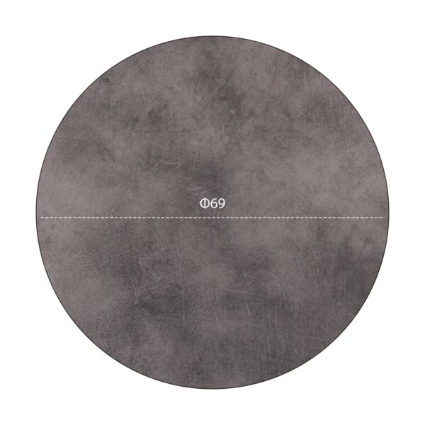 ΕΠΙΦΑΝΕΙΑ ΤΡΑΠΕΖΙΟΥ HPL HM5842.12 CEMENT Φ69 εκ. ΠΑΧΟΥΣ 12mm. - Image 2