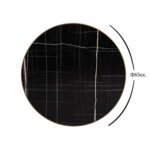 ΕΠΙΦΑΝΕΙΑ ΤΡΑΠΕΖΙΟΥ (ΚΑΠΑΚΙ) ΣΤΡΟΓΓΥΛΗ HPL BLACK MARBLE 5175 12mm Φ65 HM11699.66 - Image 2