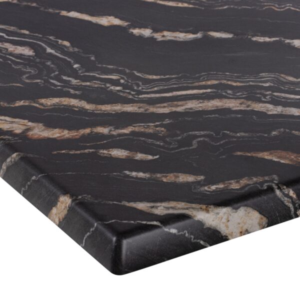 ΕΠΙΦΑΝΕΙΑ ΤΡΑΠΕΖΙΟΥ WERZALIT 80Χ80Χ3.5εκ. BLACK GOLD MARBLE HM5231.15 - Image 4