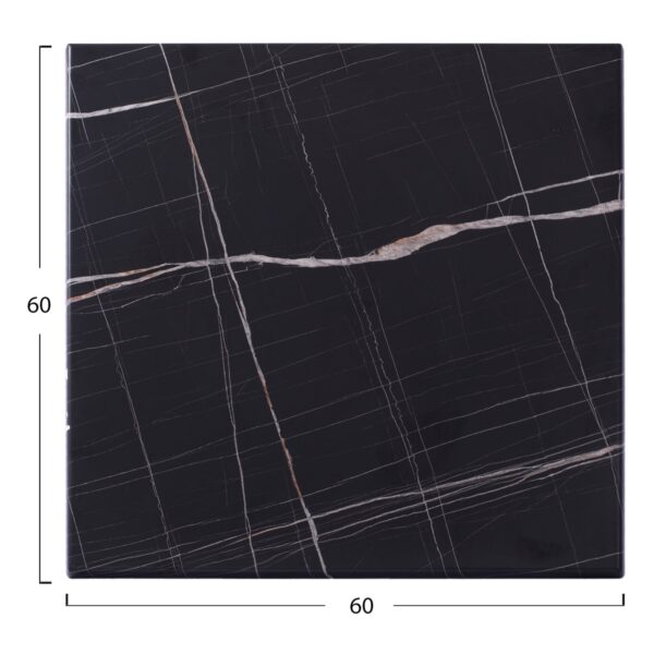 ΕΠΙΦΑΝΕΙΑ ΤΡΑΠΕΖΙΟΥ WERZALIT 60Χ60Χ3.5εκ.  ΜΑΥΡΟ ΜΑΡΜΑΡΟ 741 HM5229.13 - Image 2