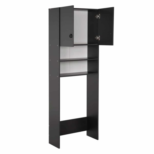 ΕΠΙΠΛΟ ΠΛΥΝΤΗΡΙΟΥ ΜΕ ΡΑΦΙΑ ΚΑΙ ΝΤΟΥΛΑΠΙ TERRY ΓΚΡΙ ΜΕΛΑΜΙΝΗ HM9122.13 64Χ29Χ181Υεκ. - Image 3