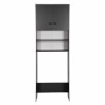 ΕΠΙΠΛΟ ΠΛΥΝΤΗΡΙΟΥ ΜΕ ΡΑΦΙΑ ΚΑΙ ΝΤΟΥΛΑΠΙ TERRY ΓΚΡΙ ΜΕΛΑΜΙΝΗ HM9122.13 64Χ29Χ181Υεκ. - Image 4