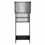 ΕΠΙΠΛΟ ΠΛΥΝΤΗΡΙΟΥ ΜΕ ΡΑΦΙΑ ΚΑΙ ΝΤΟΥΛΑΠΙ TERRY ΓΚΡΙ ΜΕΛΑΜΙΝΗ HM9122.13 64Χ29Χ181Υεκ. - Image 5