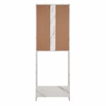 ΕΠΙΠΛΟ ΠΛΥΝΤΗΡΙΟΥ ΜΕ ΡΑΦΙΑ&ΝΤΟΥΛΑΠΙ TERRY ΛΕΥΚΟ ΜΑΡΜΑΡΟ ΕΦΕ HM9122.12 64Χ29Χ181Υεκ. - Image 6