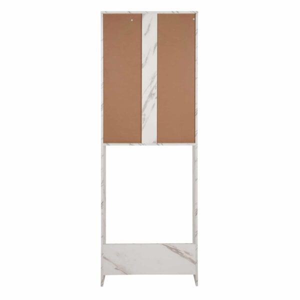 ΕΠΙΠΛΟ ΠΛΥΝΤΗΡΙΟΥ ΜΕ ΡΑΦΙΑ&ΝΤΟΥΛΑΠΙ TERRY ΛΕΥΚΟ ΜΑΡΜΑΡΟ ΕΦΕ HM9122.12 64Χ29Χ181Υεκ. - Image 6