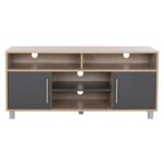 ΕΠΙΠΛΟ ΤΗΛΕΟΡΑΣΗΣ DANNA ΜΕΛΑΜΙΝΗΣ HM2202.04 SONAMA-ΓΚΡΙ 120x40x55 εκ. - Image 4