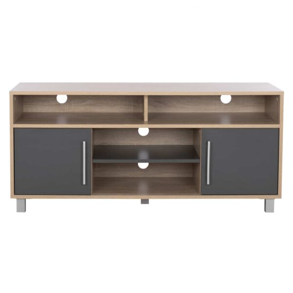 ΕΠΙΠΛΟ ΤΗΛΕΟΡΑΣΗΣ DANNA ΜΕΛΑΜΙΝΗΣ HM2202.04 SONAMA-ΓΚΡΙ 120x40x55 εκ. - Image 4