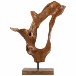 ΕΠΙΤΡΑΠΕΖΙΟ ΔΙΑΚΟΣΜΗΤΙΚΟ ΑΠΟ ΜΑΣΙΦ ΞΥΛΟ ΤEAK ΦΥΣΙΚΟ HM7713 46Χ15,5Χ61Y ΕΚ. - Image 3