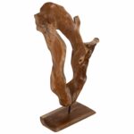 ΕΠΙΤΡΑΠΕΖΙΟ ΔΙΑΚΟΣΜΗΤΙΚΟ ΑΠΟ ΜΑΣΙΦ ΞΥΛΟ ΤEAK ΦΥΣΙΚΟ HM7713 46Χ15,5Χ61Y ΕΚ. - Image 4