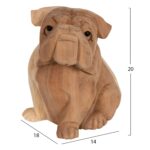 ΕΠΙΤΡΑΠΕΖΙΟ ΔΙΑΚΟΣΜΗΤΙΚΟ DOZER BULLDOG ΞΥΛΟ SUAR ΣΕ ΦΥΣΙΚΟ ΧΡΩΜΑ HM7925 18x14x20Y εκ. - Image 2