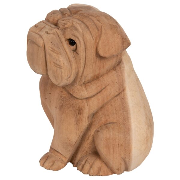 ΕΠΙΤΡΑΠΕΖΙΟ ΔΙΑΚΟΣΜΗΤΙΚΟ DOZER BULLDOG ΞΥΛΟ SUAR ΣΕ ΦΥΣΙΚΟ ΧΡΩΜΑ HM7925 18x14x20Y εκ. - Image 3