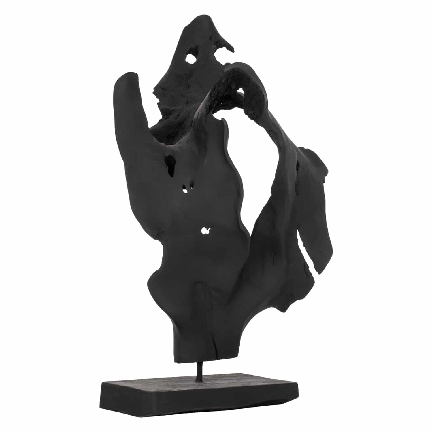 HM7714 ΕΠΙΤΡΑΠΕΖΙΟ ΔΙΑΚΟΣΜΗΤΙΚΟ HM7714 ΑΠΟ ΜΑΣΙΦ ΞΥΛΟ ΤEAK ΜΑΥΡΟ 26Χ16Χ70Y ΕΚ. - Image 1