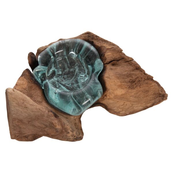 ΕΠΙΤΡΑΠΕΖΙΟ ΔΙΑΚΟΣΜΗΤΙΚΟ ΓΙΑ ΚΕΡΙ (1 ΘΕΣH) HM4283 ΜΑΣΙΦ ΞΥΛΟ ΤΕΑΚ & ΓΥΑΛΙ-ΦΥΣΙΚΟ - Image 4