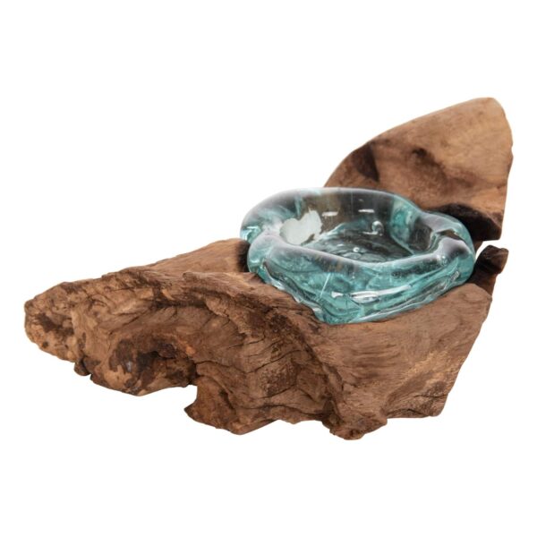 ΕΠΙΤΡΑΠΕΖΙΟ ΔΙΑΚΟΣΜΗΤΙΚΟ ΓΙΑ ΚΕΡΙ (1 ΘΕΣH) HM4283 ΜΑΣΙΦ ΞΥΛΟ ΤΕΑΚ & ΓΥΑΛΙ-ΦΥΣΙΚΟ - Image 5