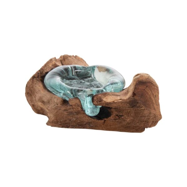 ΕΠΙΤΡΑΠΕΖΙΟ ΔΙΑΚΟΣΜΗΤΙΚΟ ΓΙΑ ΚΕΡΙ (1 ΘΕΣH) HM4283 ΜΑΣΙΦ ΞΥΛΟ ΤΕΑΚ & ΓΥΑΛΙ-ΦΥΣΙΚΟ - Image 6