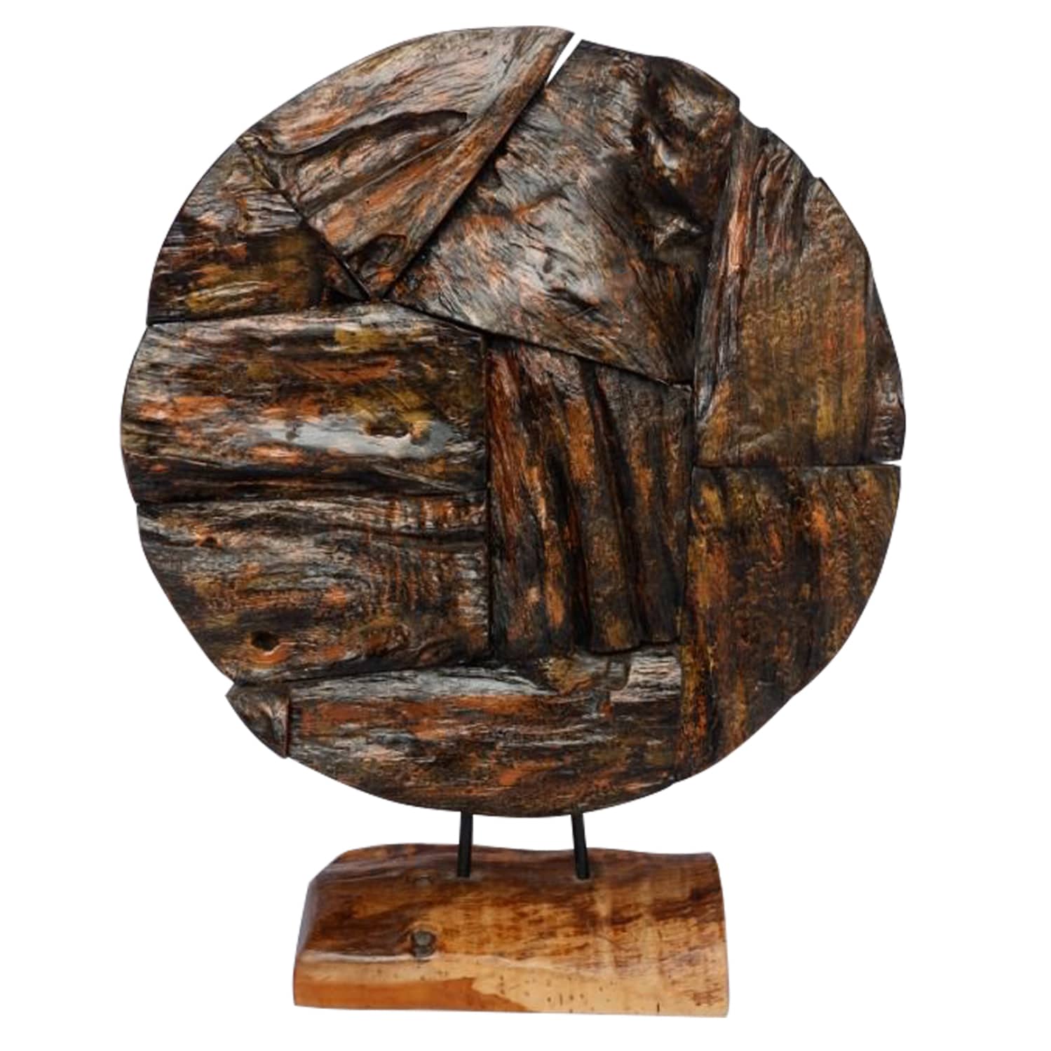 HM7718 ΕΠΙΤΡΑΠΕΖΙΟ ΔΙΑΚΟΣΜΗΤΙΚΟ ΜΑΣΙΦ ΞΥΛΟ ΤEAK ΦΥΣΙΚΟ HM7718 50X15X64YΕΚ. - Image 1