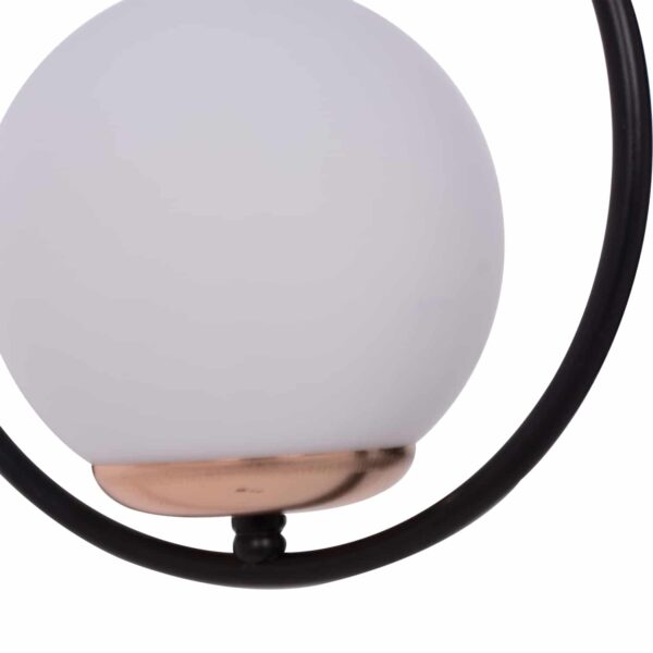 ΦΩΤΙΣΤΙΚΟ ΑΠΛΙΚΑ ΚΡΕΜΑΣΤΗ ΣΤΑΓΟΝΑ ΜΕ ΛΕΥΚΟ ΓΛΟΜΠΟ 22x20x43Yεκ.HM7640.01 - Image 5