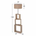 ΦΩΤΙΣΤΙΚΟ ΔΑΠΕΔΟΥ MDF ΣΟΝΑΜΑ-ΜΠΕΖ ΚΑΠΕΛΟ HM7608.03 Φ38x140Υεκ. - Image 2