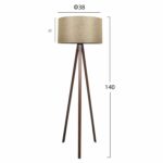 ΦΩΤΙΣΤΙΚΟ ΔΑΠΕΔΟΥ ΞΥΛΙΝΟ CRUZ HM7578.03 ΚΑΡΥΔΙ ΜΕ ΚΑΦΕ ΚΑΠΕΛΟ Φ38x140Y εκ. - Image 2