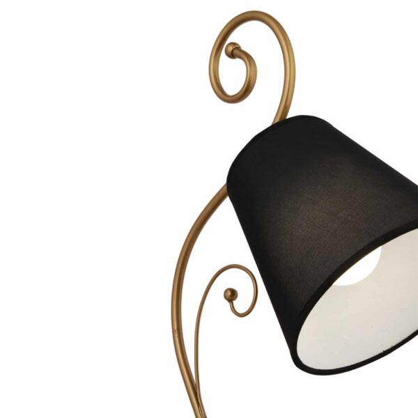 ΦΩΤΙΣΤΙΚΟ ΕΠΙΤΡΑΠΕΖΙΟ ΜΑΤΕΛΛΙΚΟ ΧΡΥΣΟ ΜΕ ΜΑΥΡΟ ΚΑΠΕΛΟ HM7568.02 21x47Υ εκ. - Image 4