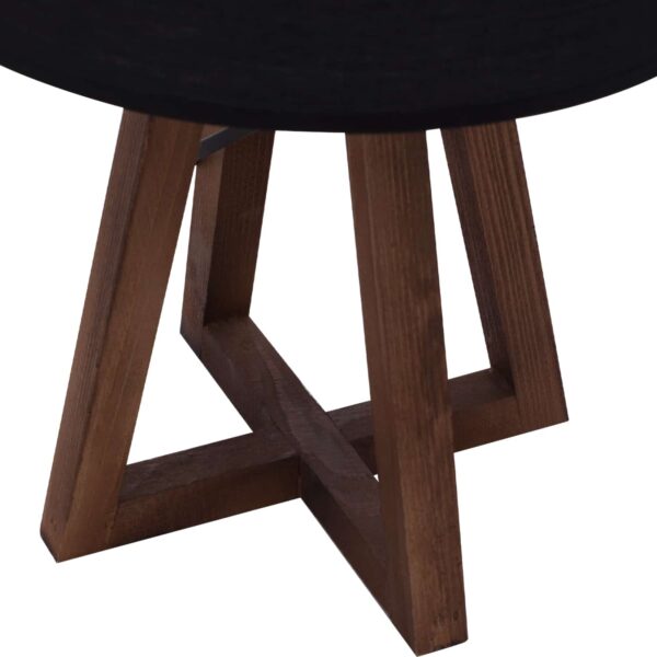 ΦΩΤΙΣΤΙΚΟ ΕΠΙΤΡΑΠΕΖΙΟ ΞΥΛΙΝΗ ΒΑΣΗ ΥΦΑΣΜΑΤΙΝΟ ΚΑΠΕΛΟ ΜΑΥΡΟ 26x26x36Y εκ.HM7706.01 - Image 6