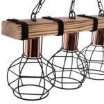 ΦΩΤΙΣΤΙΚΟ ΟΡΟΦΗΣ 3-ΦΩΤΟ ΜΕ ΞΥΛΟ ΚΑΙ ΜΕΤΑΛΛΙΚΑ ΠΛΕΓΜΑΤΑ 50x16x65Yεκ.HM7682.01 - Image 4