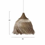 ΦΩΤΙΣΤΙΚΟ ΟΡΟΦΗΣ ΑΠΟ ΙΝΕΣ MENDONG GRASS ΣΕ ΦΥΣΙΚΟ Φ38x34-120Yεκ.HM7776 - Image 2